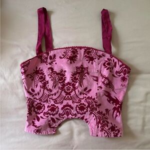 urban outfitters pink patterned top